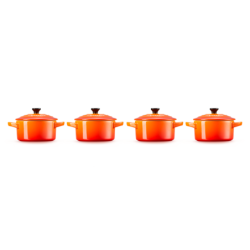 Set 4 Mini Cocottes Grés 250ml Vulcânico