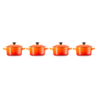 Set 4 Mini Cocottes Grés 250ml Vulcânico