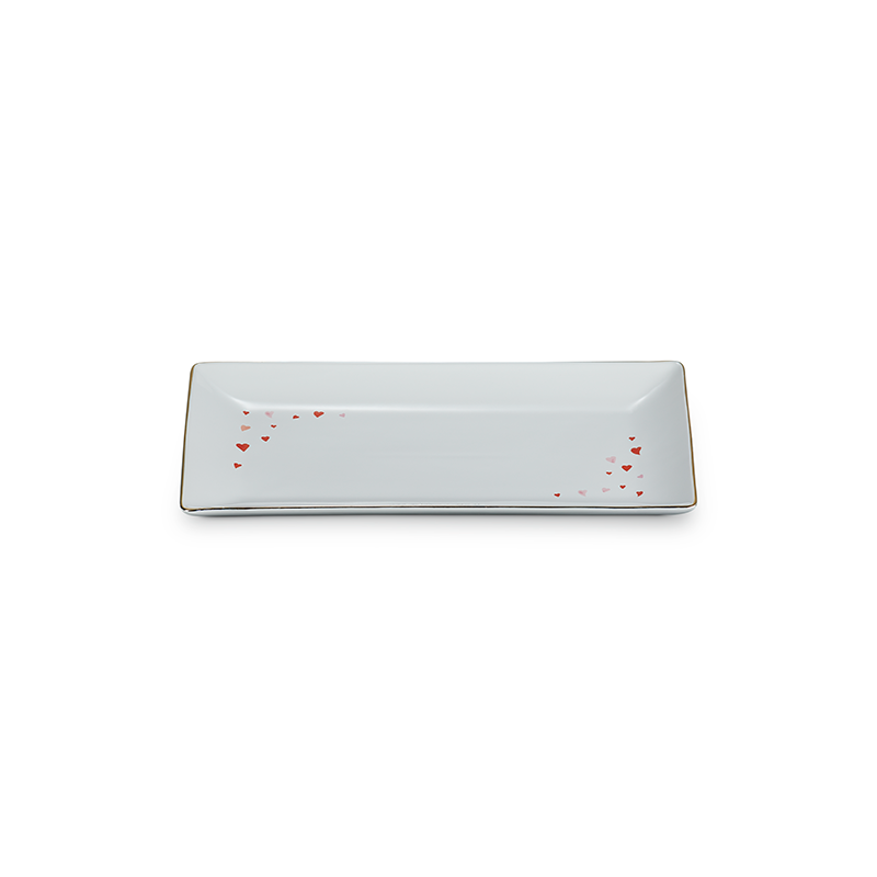 Rectangular Plate Hearts 28cm - L'Amour Rectangular Plate Hearts 28cm - L'Amour