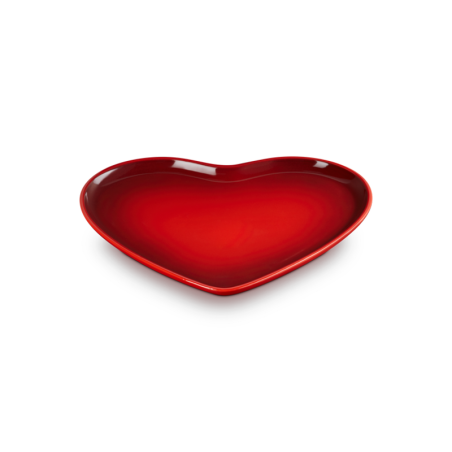 Heart Plate 32cm Cerise - L'Amour