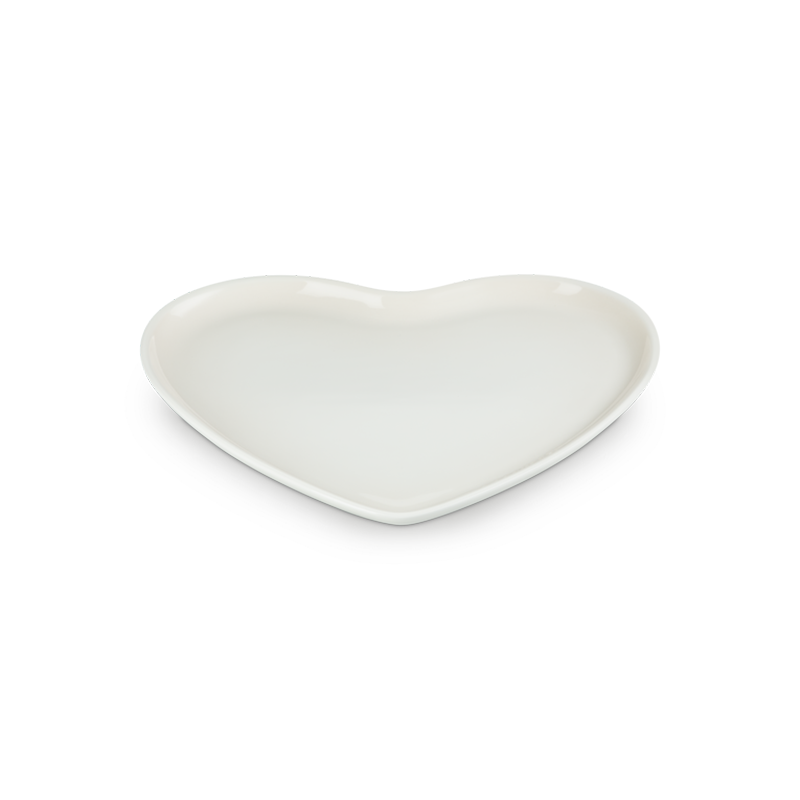 Heart Plate 32cm Meringue - L'Amour
