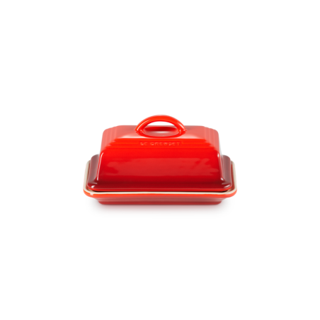Stoneware Butter Dish Cerise