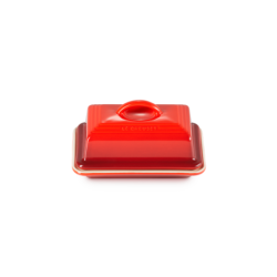 Stoneware Butter Dish Cerise