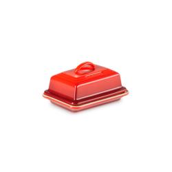 Stoneware Butter Dish Cerise
