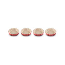 SET 4 TARTALETAS 11 CM CEREZA