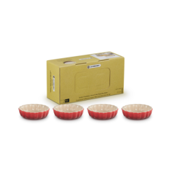 SET 4 TARTALETAS 11 CM CEREZA