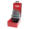RUKO Set Of 25 Spiral Bits DIN 338 Type N, HSS-G Flat