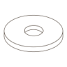 CHEMITOOL FASTENERS Plain Washer DIN 9021 M20 4.8 without Finishing