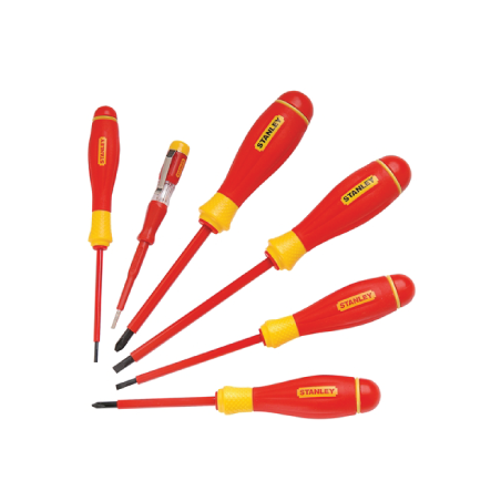 STANLEY® FATMAX® 6 Pieces 1000V Insulated Set Plus Voltage Tester STN0-65-441