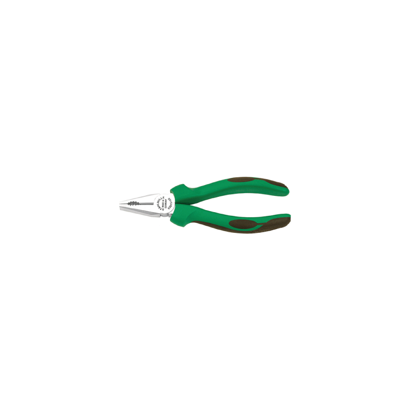 STAHLWILLE Combination Plier with Polished Head and Dip-Coated with Sure-Grip Surface Handle 160 mm