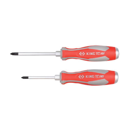Chave de Fendas PHILLIPS® Resistente PH3 150mm com Ponta Preta KING TONY