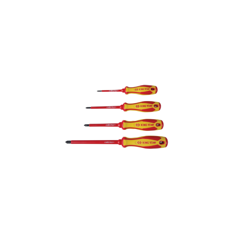 KING TONY PHILLIPS® Insulated Screwdriver PH3 150mm 1000V KING TONY PHILLIPS® Insulated Screwdriver PH3 150mm 1000V