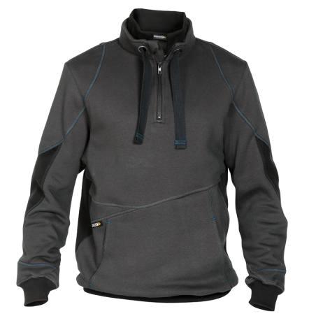 Sudadera Stellar S +/- 290 g/m² Gris/Negro DASSY