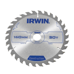 Folha Circular Manual de Construção para Serras IRWIN Ø160 mmx30T