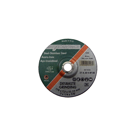 Disco De Rebarbar Uso Universal - Aço/Inox ADVANCE (Ø 178 mm)