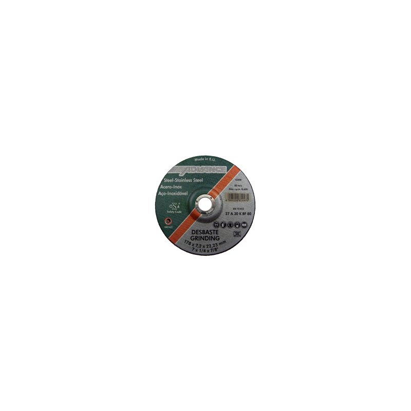 Disco De Rebarbar Uso Universal - Aço/Inox ADVANCE (Ø 115 mm)