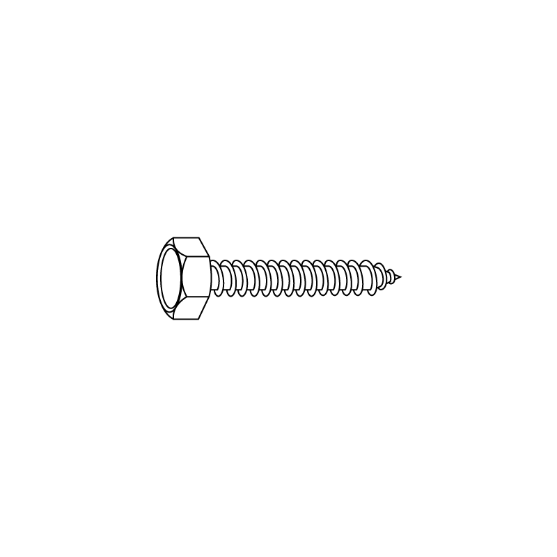 Tornillo Autoroscante con Cabeza Hexagonal DIN 7976C 5,5x38 A2 Inox Passivado CHEMITOOL