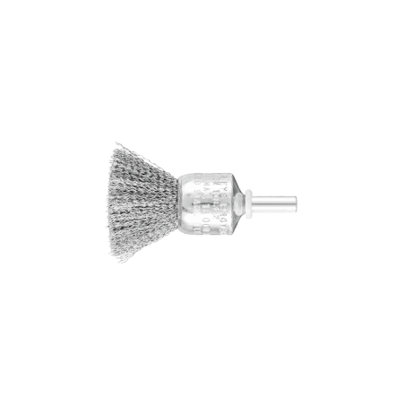 PFERD Shank Mounted End Brushes, Crimped - Steel Wire (ST) Combitwist Type PBU 2020/6 ST 0,20 (CX 10 Un)