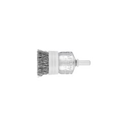 PFERD Shanked Mounted End Brushes, Crimped, With Bridle - Steel Wire (ST) PBUr 2525/6 ST (Ø 0,35 mm)