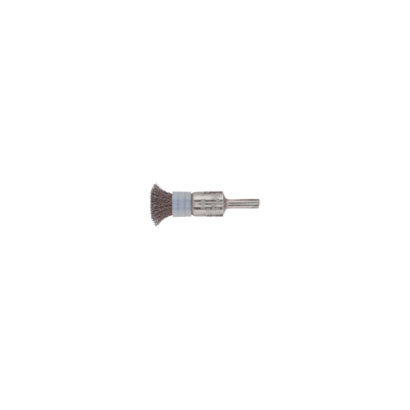 PFERD Shanked Mounted End Brushes, Crimped, With Bridle - Stainless Steel Wire (Inox) PBUr 1212/6 Inox (Ø 0,2 mm)