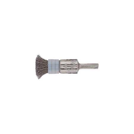 PFERD Shanked Mounted End Brushes, Crimped, With Bridle - Stainless Steel Wire (Inox) PBUr 1212/6 Inox (Ø 0,2 mm)