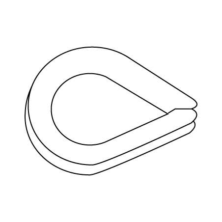 Sapatilho Passa Cabos 8 DIN 6899B-A4 CHEMITOOL FASTENERS