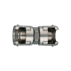 ANi Double Connector With Two Milled Nuts 12/A 1/4 M