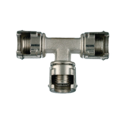 ANi Double Connector With Three Milled Nuts 12/B 1/4