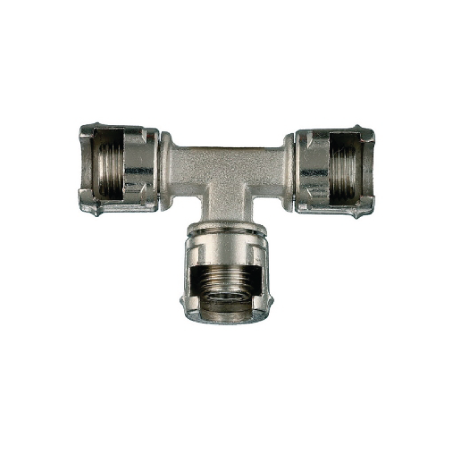 ANi Double Connector With Three Milled Nuts 12/B 1/4