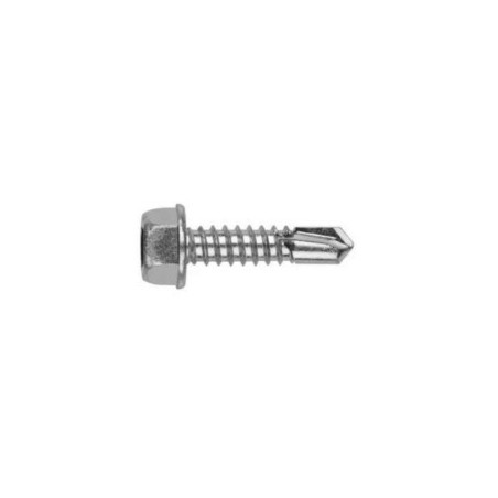 Tornillo Autotaladrante Cabeza Hexagonal DIN 7504K 4,8X32 Zincado Blanco CHEMITOOL FASTENERS
