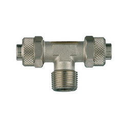 Conector Roscado Em T Para Mangueiras De Nylon 40/D MC 1/4M ø 6 X 4 mm ANi