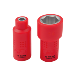 KING TONY 1/4'DR. VDE Insulated 6PT Metric Standard Socket 10mm