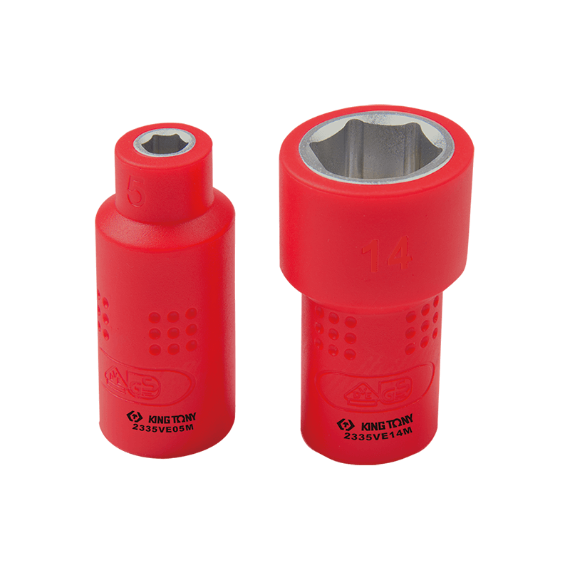 KING TONY 1/4'DR. VDE Insulated 6PT Metric Standard Socket 10mm