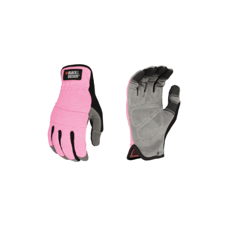 Luvas de Rendimento Rosa M BLACK+DECKER
