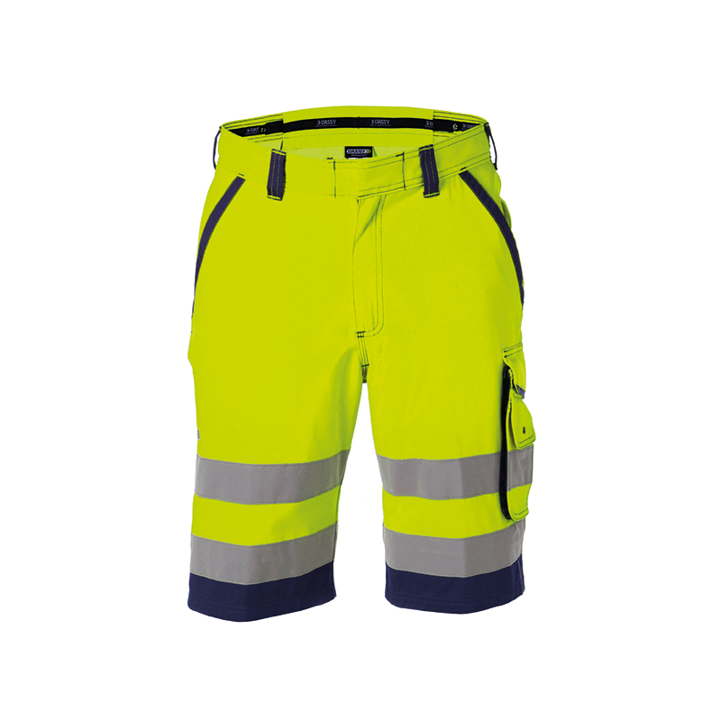 DASSY Lucca High Visibility Work Shorts n.º 46 +/- 290 g/m² Fluo Yellow/Navy DASSY Lucca High Visibility Work Shorts n.º 46 +/- 290 g/m² Fluo Yellow/Navy