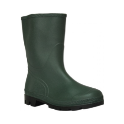 BOTA PVC VERDE CANO BAIXO FORRO JERSEY