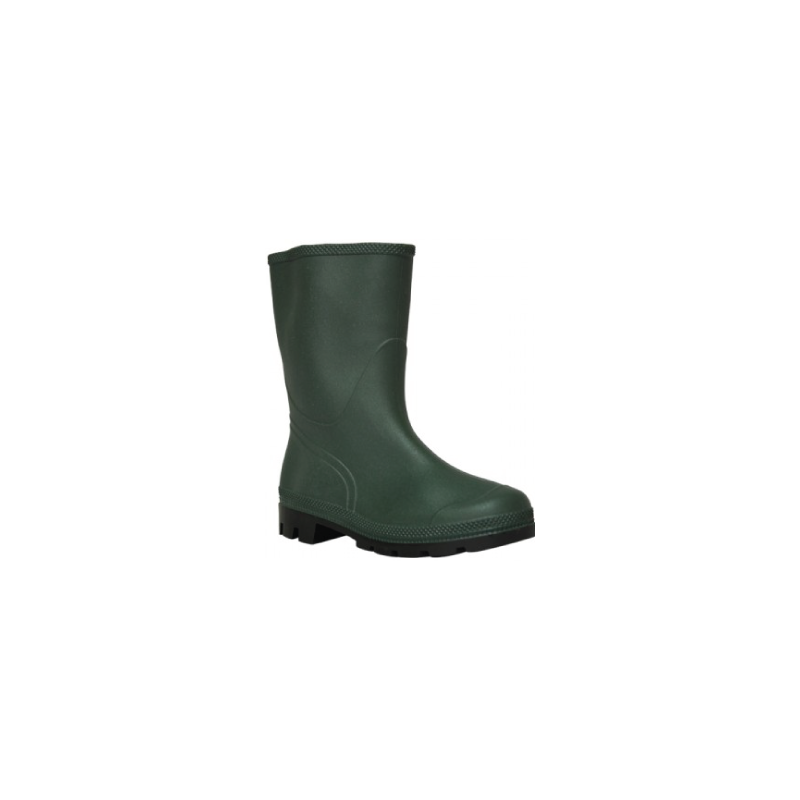 Bota em PVC Verde de Cano Baixo com Forro em JERSEY N 41 CHEMITOOL SAFETY