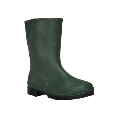 Bota em PVC Verde de Cano Baixo com Forro em JERSEY N 41 CHEMITOOL SAFETY
