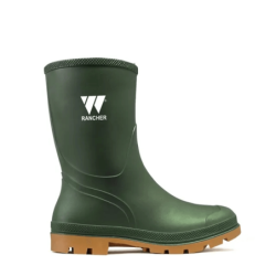 Bota em PVC Verde de Cano Baixo com Forro em JERSEY N 41 CHEMITOOL SAFETY