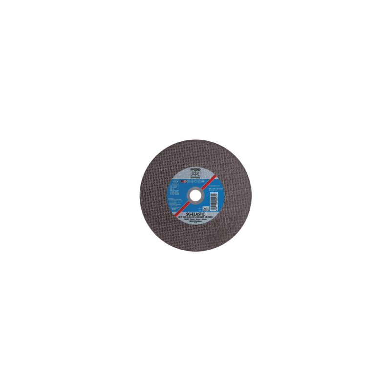 Discos de Corte Alto Rendimento SG-Elastic, 80 m/s, Plano T (Forma 41) PFERD 80 T 350-3,0 a 30 L SG-Chop-HD-Inox/25,4