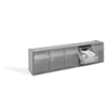 SISTEMA CASSETES 600X164X135 CINZA