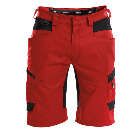 DASSY Axis Work Shorts n.º 44 +/- 245 g/m² Red/Black