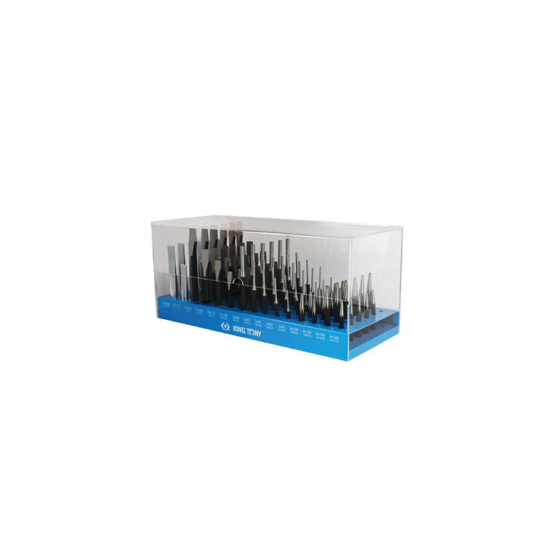 90 Piece Set with Flat Chisels and KING TONY Punch Set 90 Piece Set with Flat Chisels and KING TONY Punch Set
