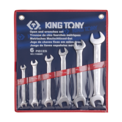 Juego de Llaves de Boca 6 (un.) 1106MR KING TONY