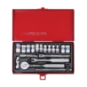 KING TONY 1/4' Socket Set Metric Size 18 (un.) 2518MR