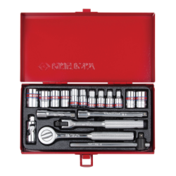 KING TONY 1/4' Socket Set Inch Size 18 (un.) 2518SR