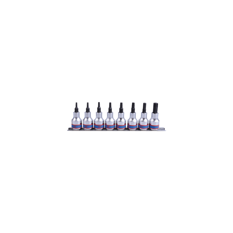 KING TONY 3/8' 3023 Socket Set on Rail 210 mmL - 8 (un.) KING TONY 3/8' 3023 Socket Set on Rail 210 mmL - 8 (un.)