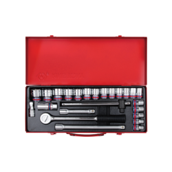 KING TONY 1/2' Socket Wrench Set - 26 (un.) 4511SR