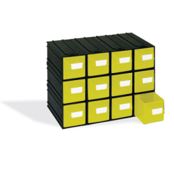 CAIXA 12 GAVETAS AMARELO