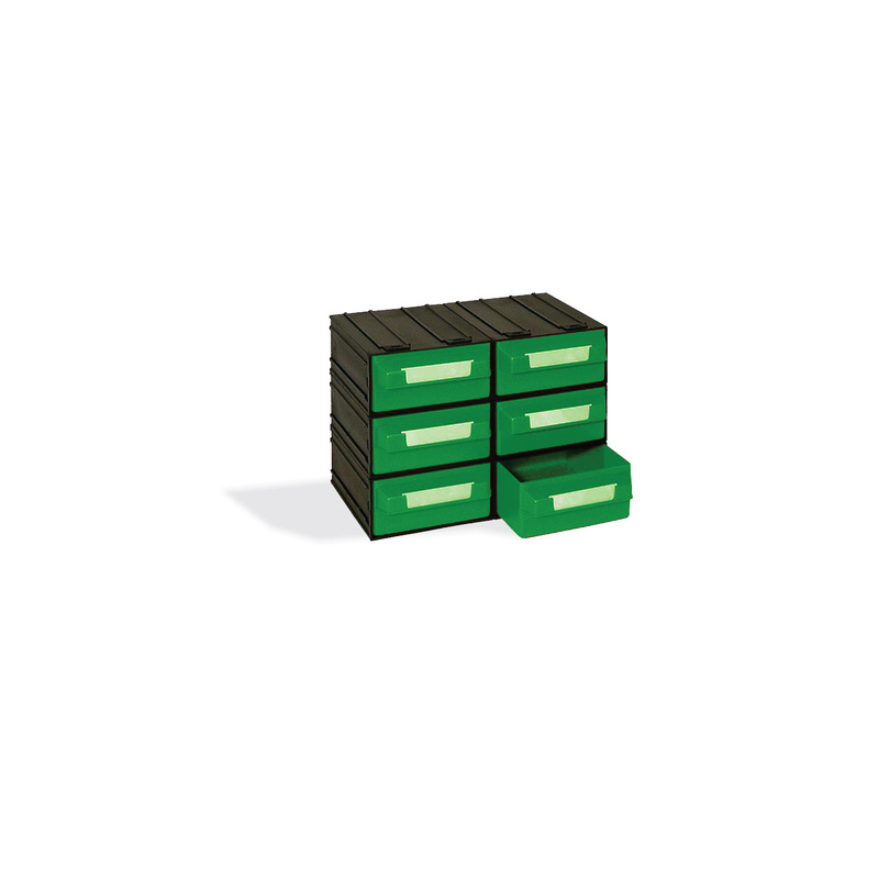 CAIXA 6 GAVETAS VERDE